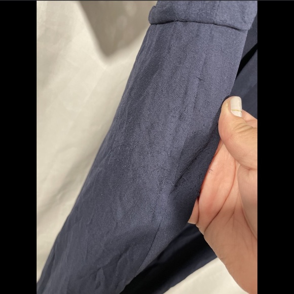 NWD Kay Unger Sequin Lace & Silk Chiffon Gown Navy‎ - Picture 6 of 12